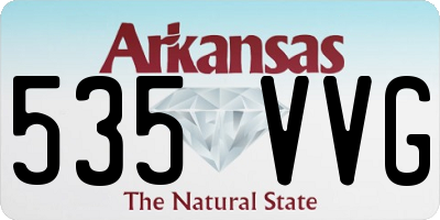 AR license plate 535VVG