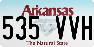 AR license plate 535VVH