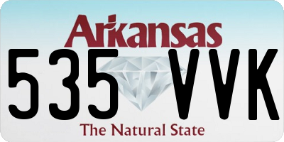 AR license plate 535VVK