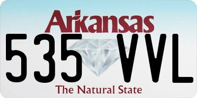 AR license plate 535VVL
