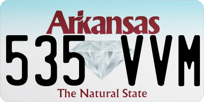 AR license plate 535VVM