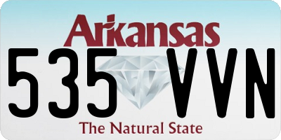 AR license plate 535VVN
