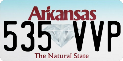AR license plate 535VVP