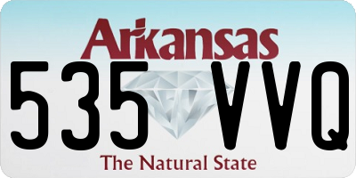 AR license plate 535VVQ