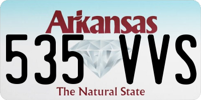 AR license plate 535VVS