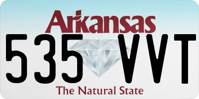 AR license plate 535VVT