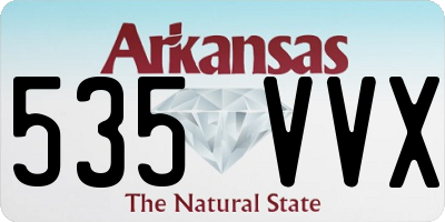 AR license plate 535VVX