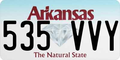 AR license plate 535VVY