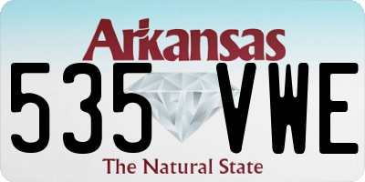 AR license plate 535VWE