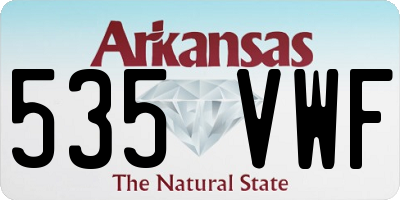 AR license plate 535VWF
