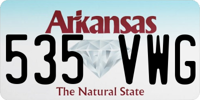 AR license plate 535VWG