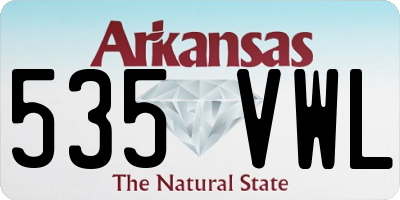 AR license plate 535VWL