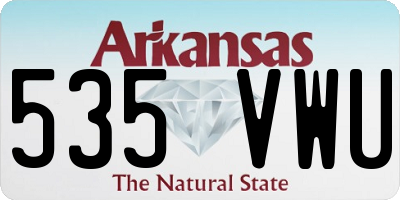 AR license plate 535VWU