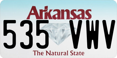 AR license plate 535VWV