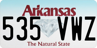 AR license plate 535VWZ