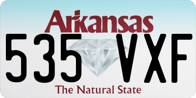 AR license plate 535VXF