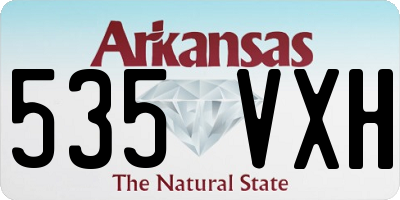 AR license plate 535VXH