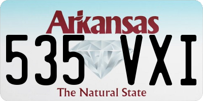 AR license plate 535VXI