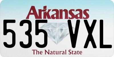 AR license plate 535VXL
