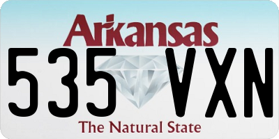 AR license plate 535VXN
