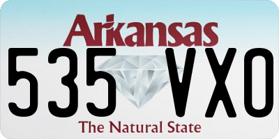 AR license plate 535VXO
