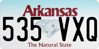 AR license plate 535VXQ