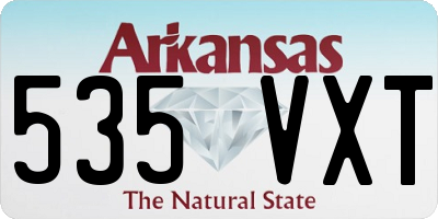 AR license plate 535VXT