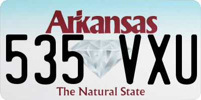 AR license plate 535VXU