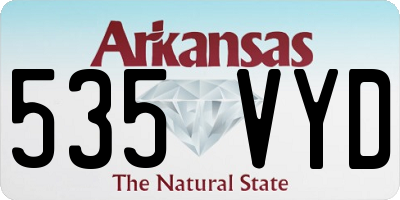 AR license plate 535VYD