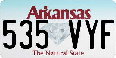 AR license plate 535VYF