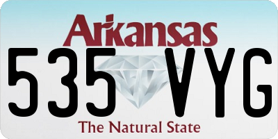 AR license plate 535VYG