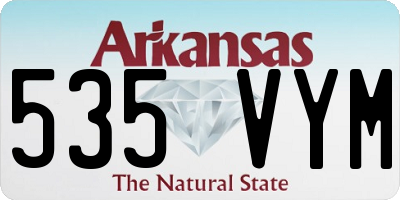 AR license plate 535VYM