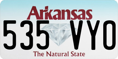 AR license plate 535VYO