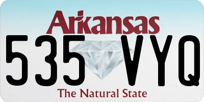AR license plate 535VYQ