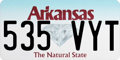 AR license plate 535VYT