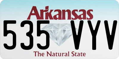 AR license plate 535VYV