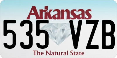AR license plate 535VZB