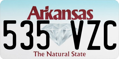 AR license plate 535VZC