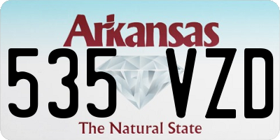 AR license plate 535VZD