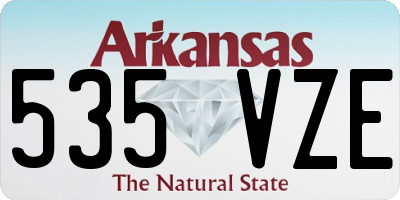 AR license plate 535VZE