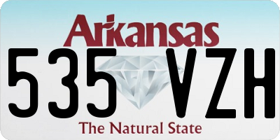 AR license plate 535VZH