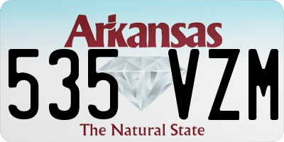 AR license plate 535VZM