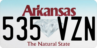 AR license plate 535VZN