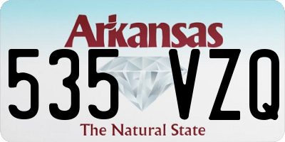 AR license plate 535VZQ