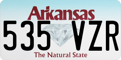 AR license plate 535VZR