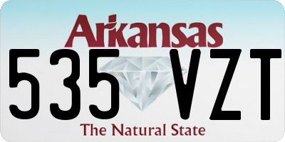 AR license plate 535VZT