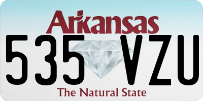 AR license plate 535VZU