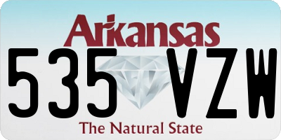 AR license plate 535VZW