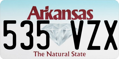 AR license plate 535VZX