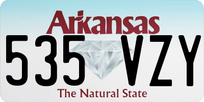 AR license plate 535VZY